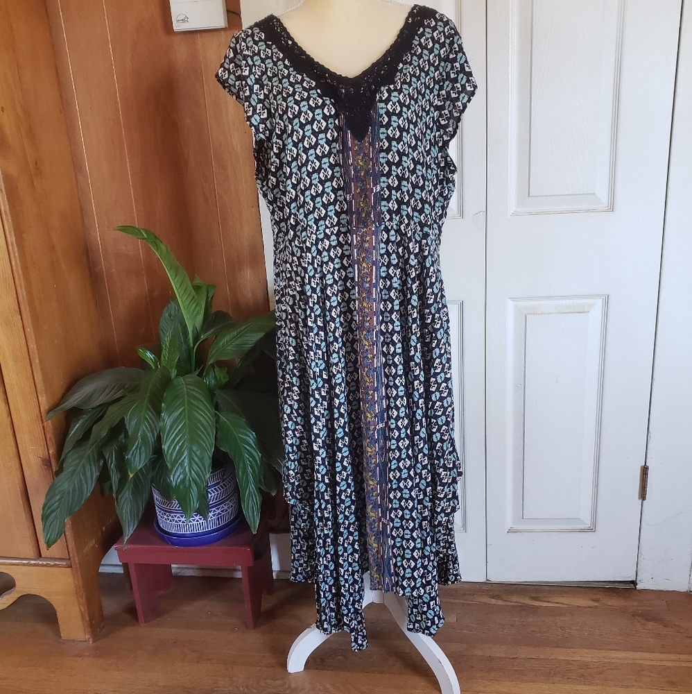 Vintage Nostalgia Midi Dress XL